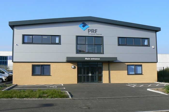 PRF’s third facility: the new sales and warehousing facility. © PRF Composite Materials